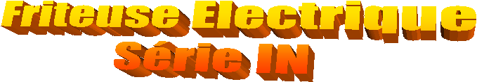 Friteuse Electrique
S�rie IN